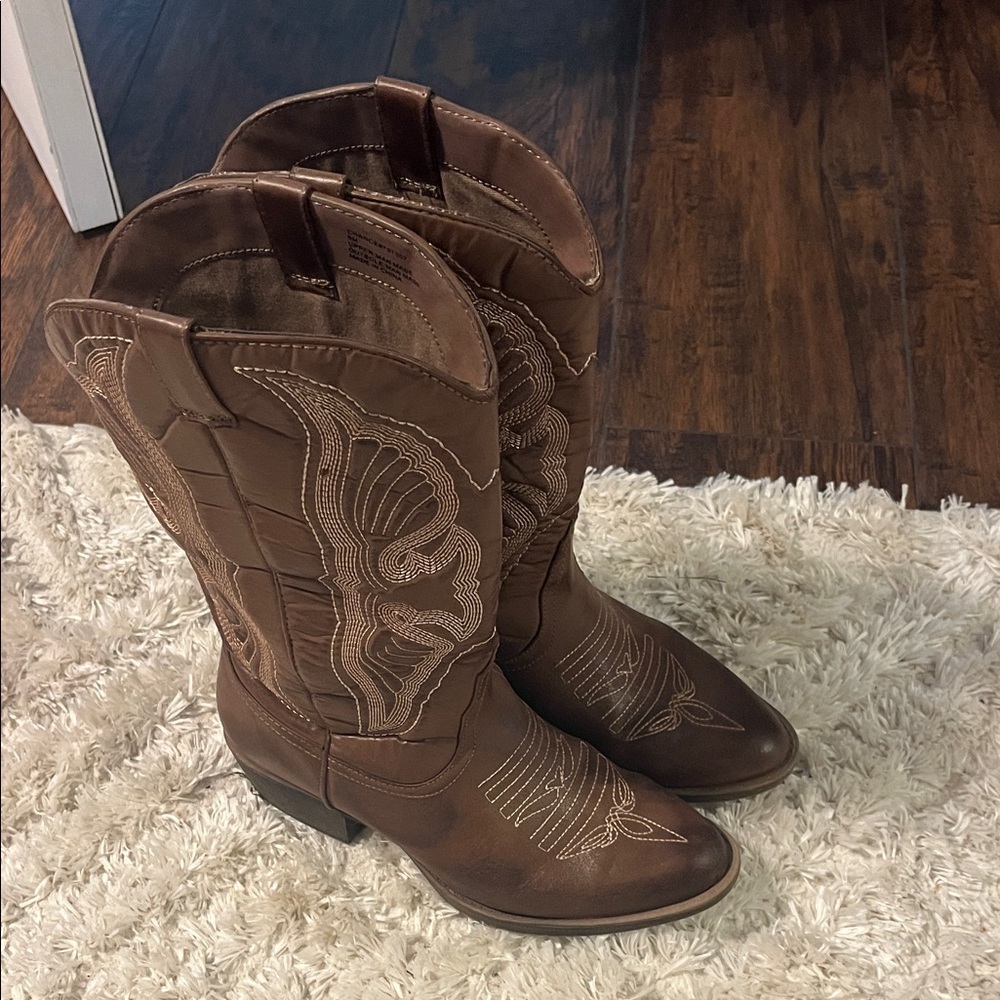 Brown Western Cowboy Boots